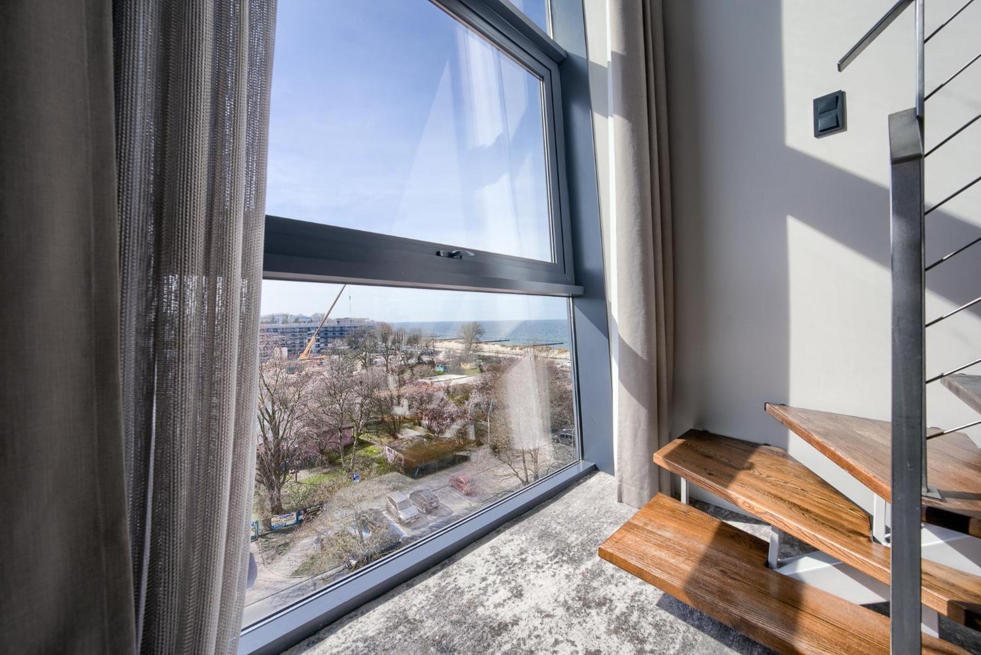 Apartamentyprzymorzu Marine***** Apartament Dwupoziomowy Z Widokiem Na Morze Kołobrzeg Buitenkant foto